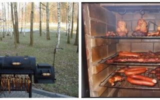 Мангал-коптильня своими руками